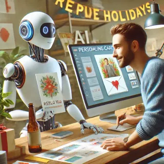 Статья: В этой статье надо описать нашего персонажа "поздравление ии" - он помогает писать поздравление людям с любым праздником (вставь ссылку на него "https://gptea.ru/pozdravlenie-ii")
Расскажи что они могут описать человека и что упомянуть в поздравлении и бот все напишет. это просто чат с нейросетью с промтом (это я пишу для тебя не указывай в статье) просто пусть в чате напишет какой праздник какуюто инфу, от кого можешь написать, или в каком стиле (предложи стили например). Может вообще нечего не указывать нейросеть сама предложит или подберет
Упомяни все праздники для сео:
8 марта, 23 февраля, 14 февраля, 1 апреля, 9 мая, 1 мая, день рождения, новый год, рождество, паскха, масленица и другие праздники (можешь сам дописать)